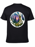 Enchanted Forest Graphic Tee - Unisex Black T-Shirt