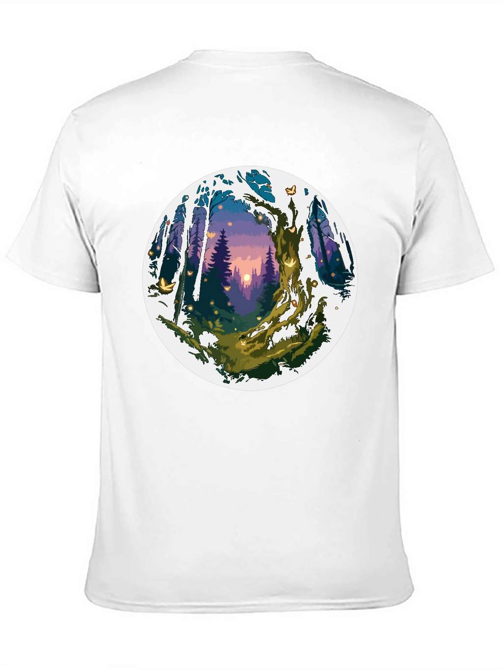 Enchanted Forest Graphic Tee - Unisex Black T-Shirt