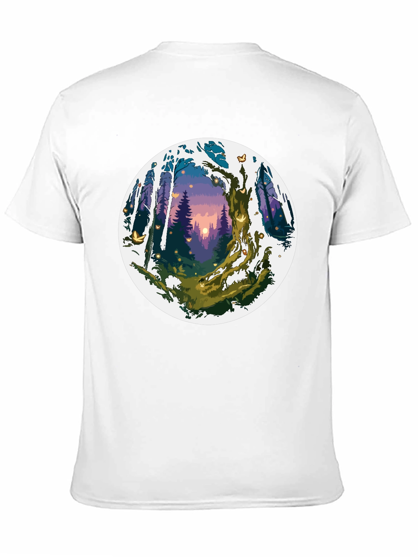 Enchanted Forest Graphic Tee - Unisex Black T-Shirt