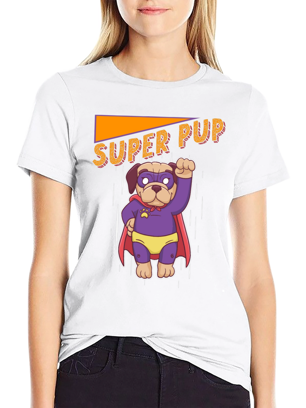 Super Pup Dog Graphic Tee - Fun Novelty T-Shirt