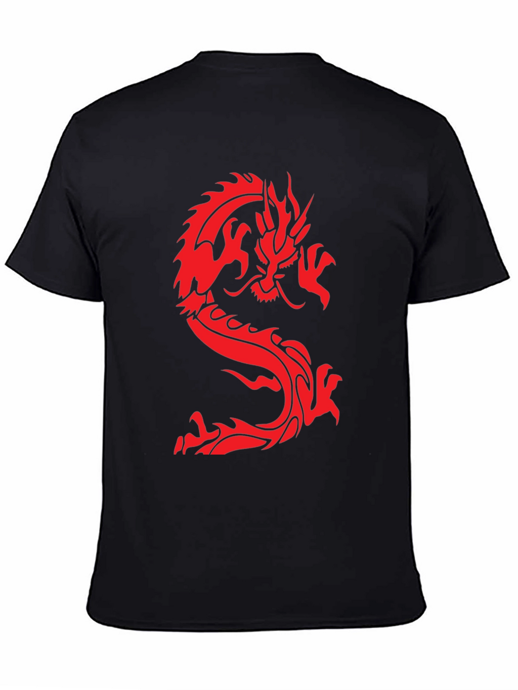 Dragon Graphic Tee - Black Short Sleeve T-Shirt