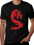 Dragon Graphic Tee - Black Short Sleeve T-Shirt