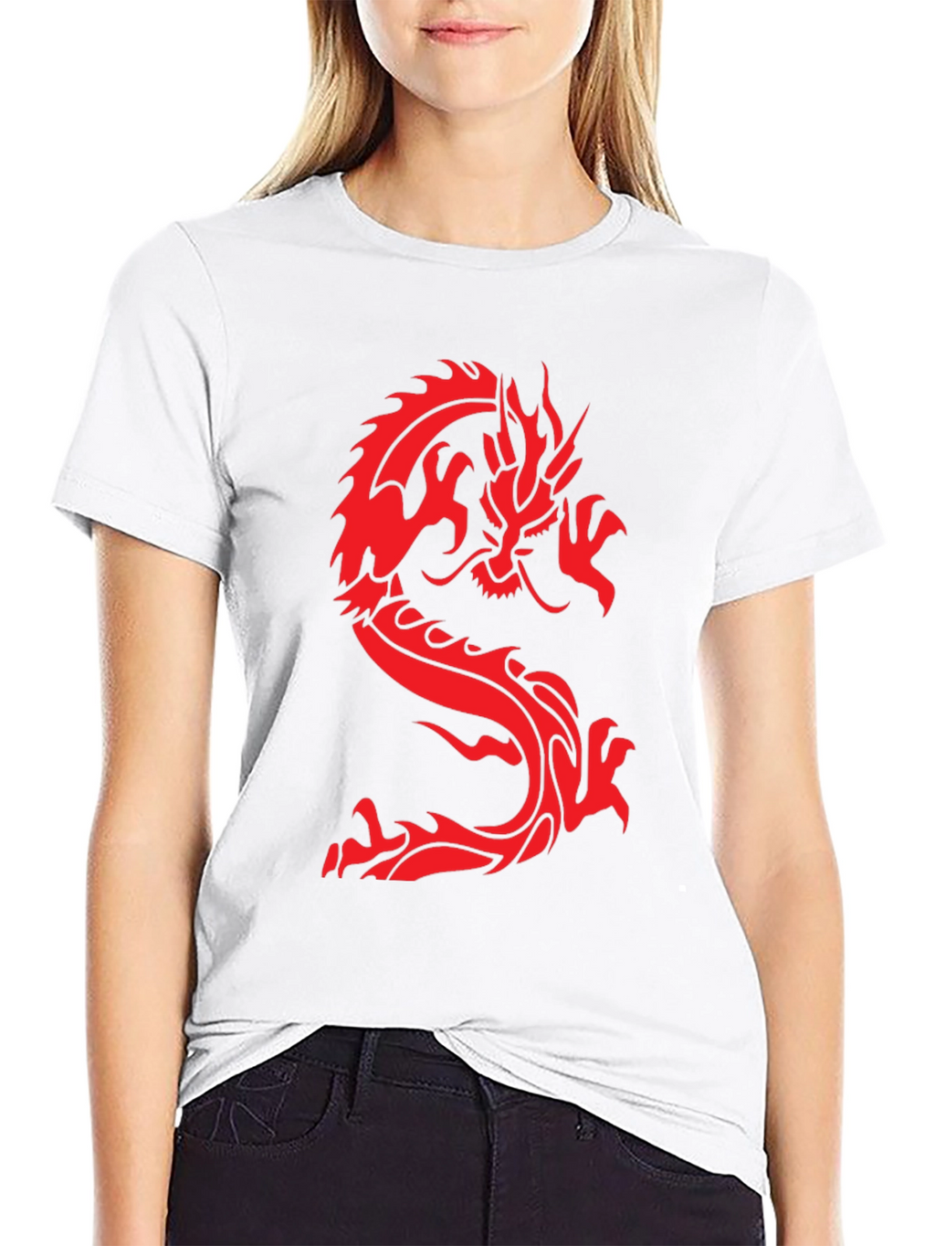 Dragon Graphic Tee - Black Short Sleeve T-Shirt