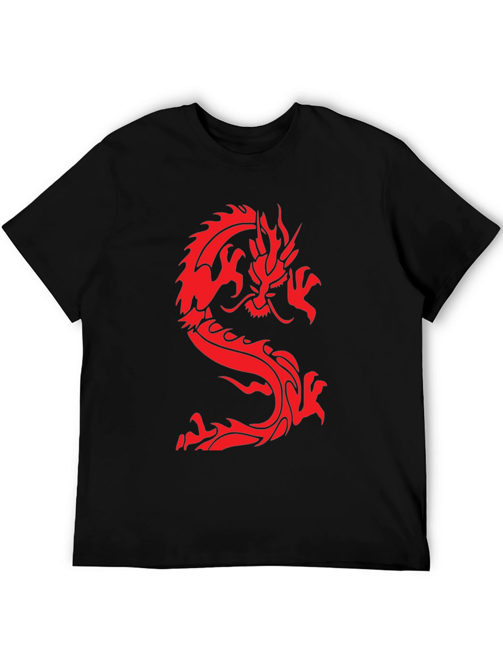 Dragon Graphic Tee - Black Short Sleeve T-Shirt