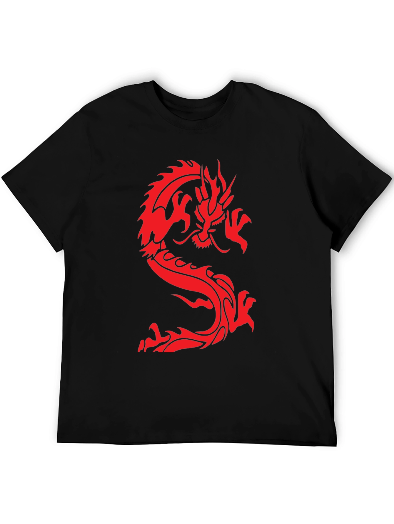Dragon Graphic Tee - Black Short Sleeve T-Shirt