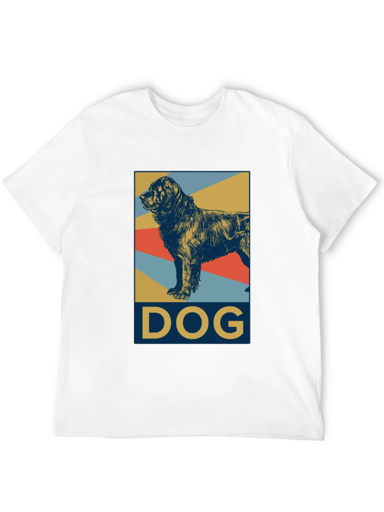 Dog Graphic Tee - Black Cotton Casual Shirt