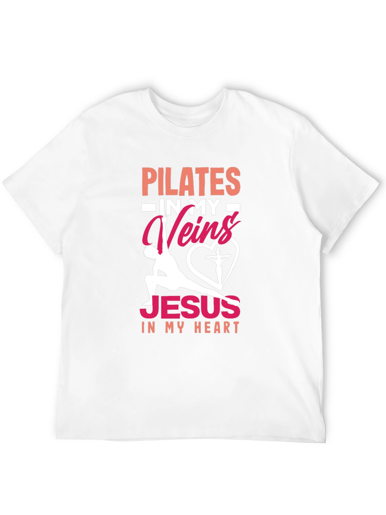 Pilates & Jesus Graphic T-Shirt - Christian Fitness Tee