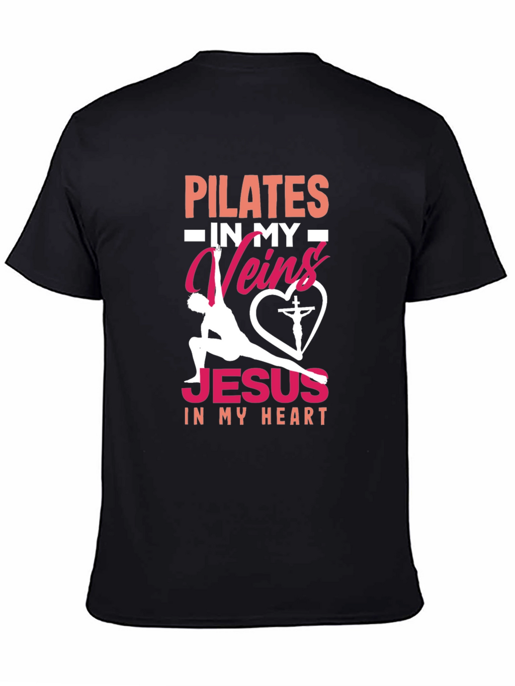 Pilates & Jesus Graphic T-Shirt - Christian Fitness Tee