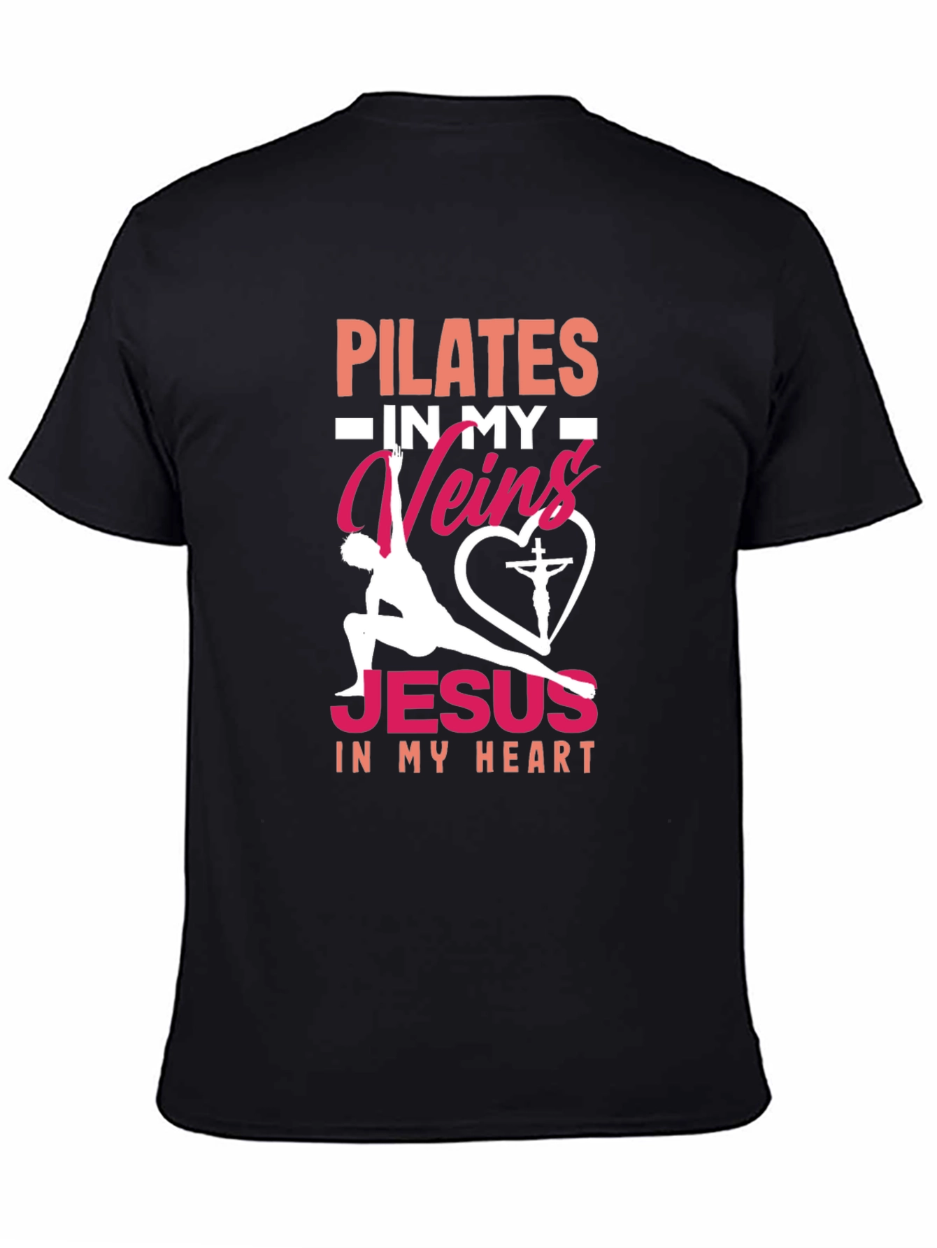 Pilates & Jesus Graphic T-Shirt - Christian Fitness Tee