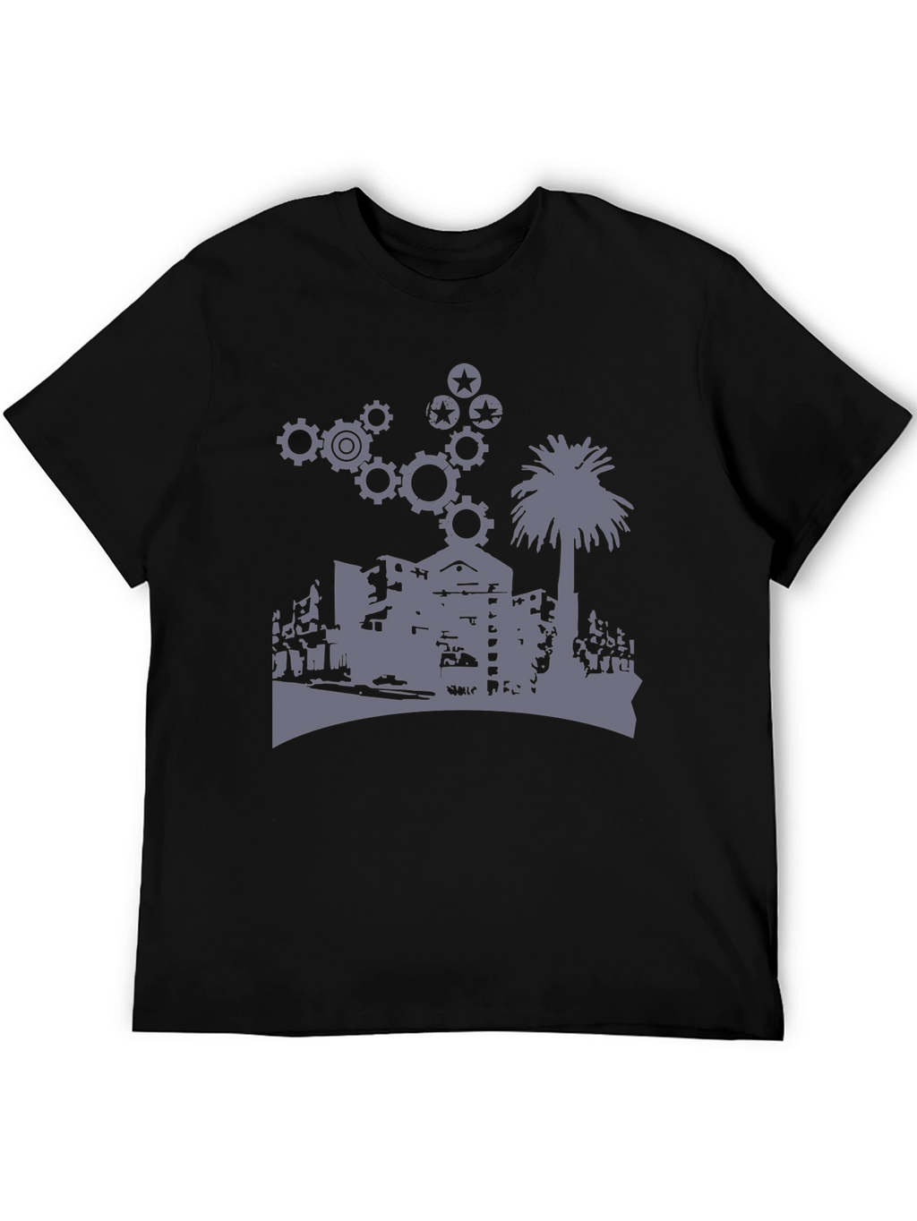 Urban Gears Graphic T-Shirt - Cool Cityscape Design