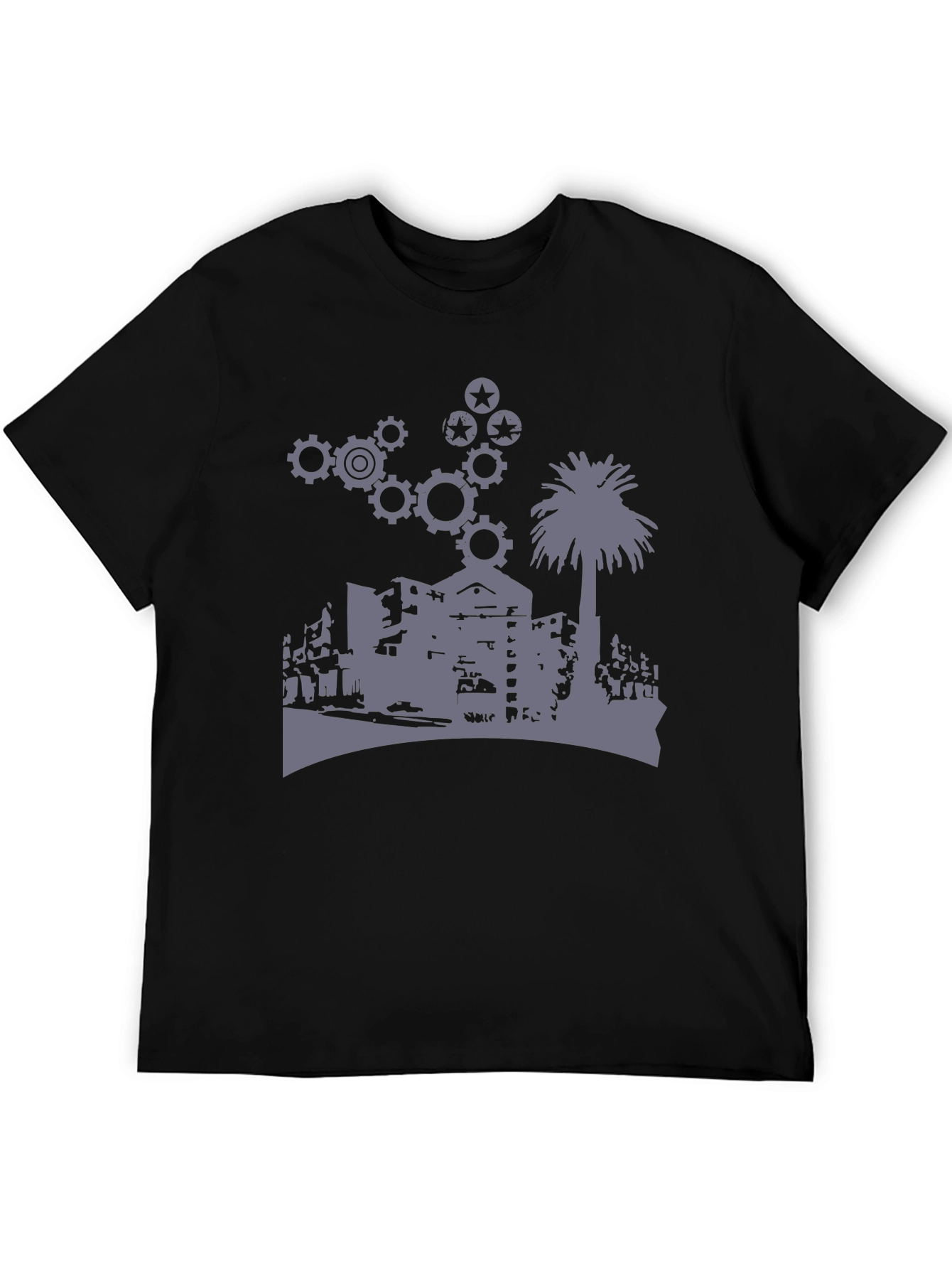 Urban Gears Graphic T-Shirt - Cool Cityscape Design