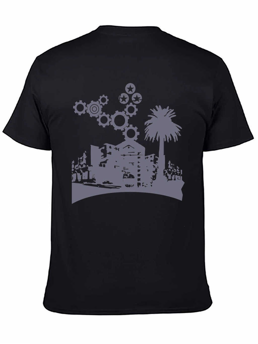 Urban Gears Graphic T-Shirt - Cool Cityscape Design
