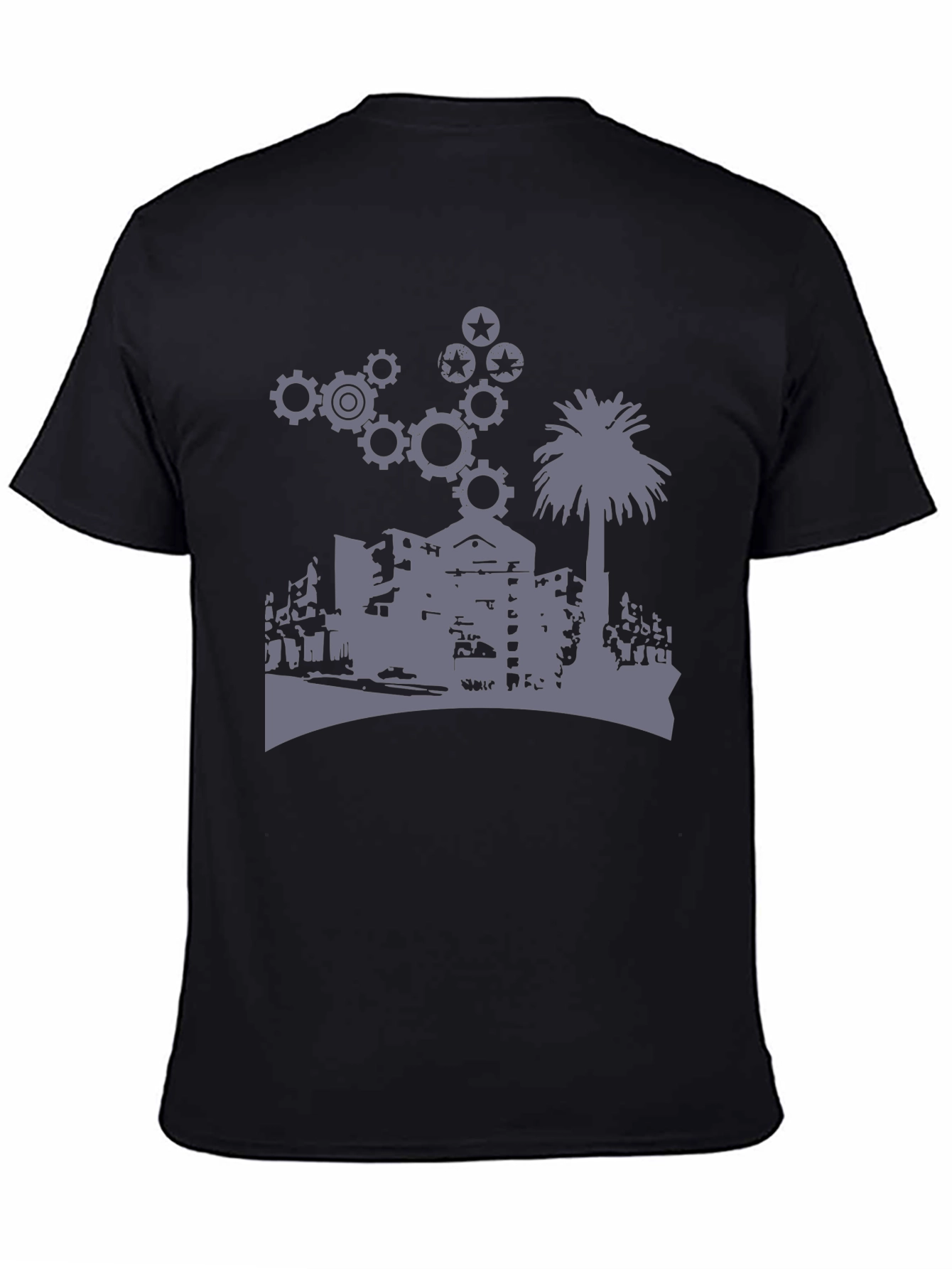 Urban Gears Graphic T-Shirt - Cool Cityscape Design