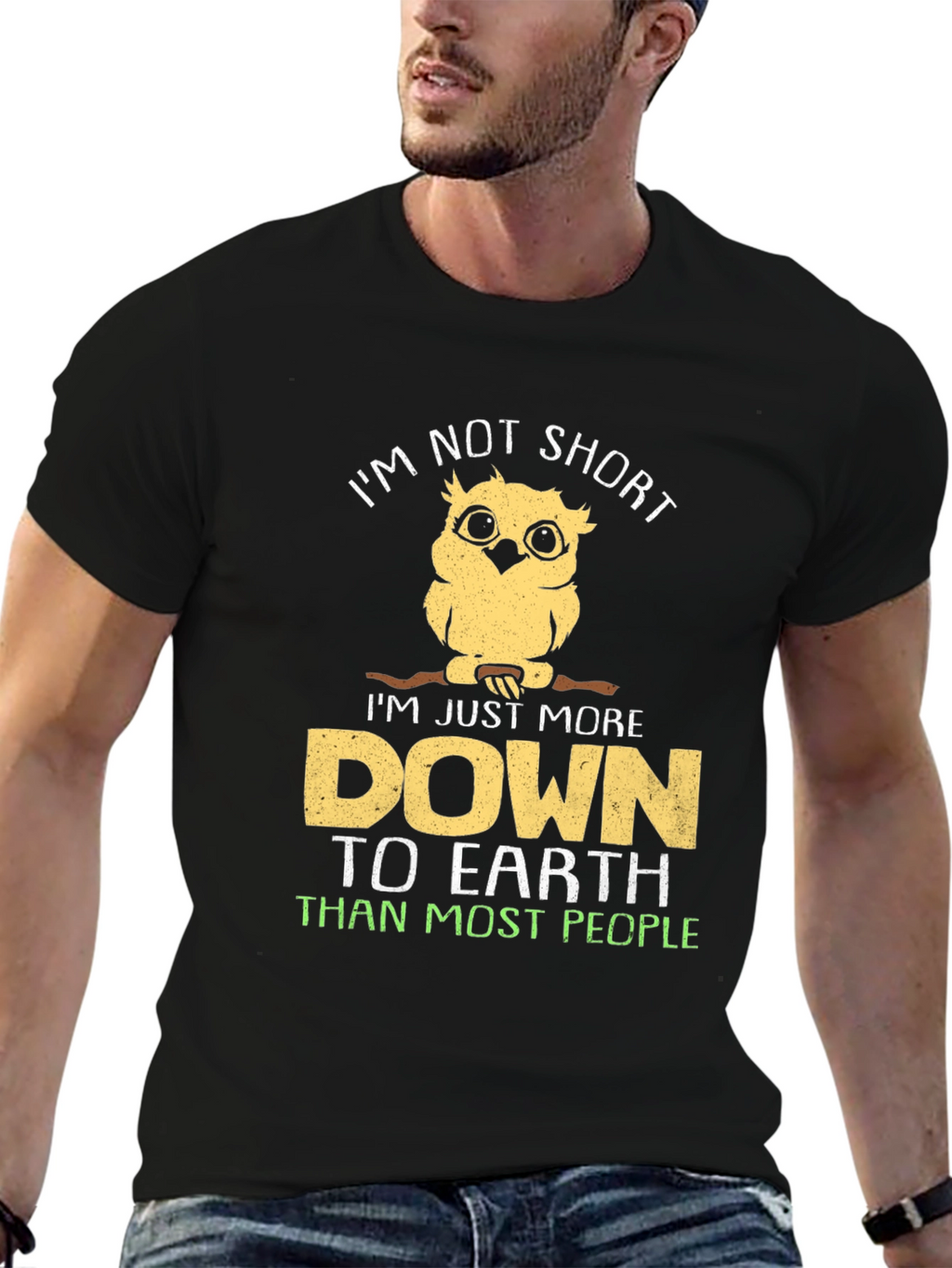 Im Not Short Owl T-Shirt