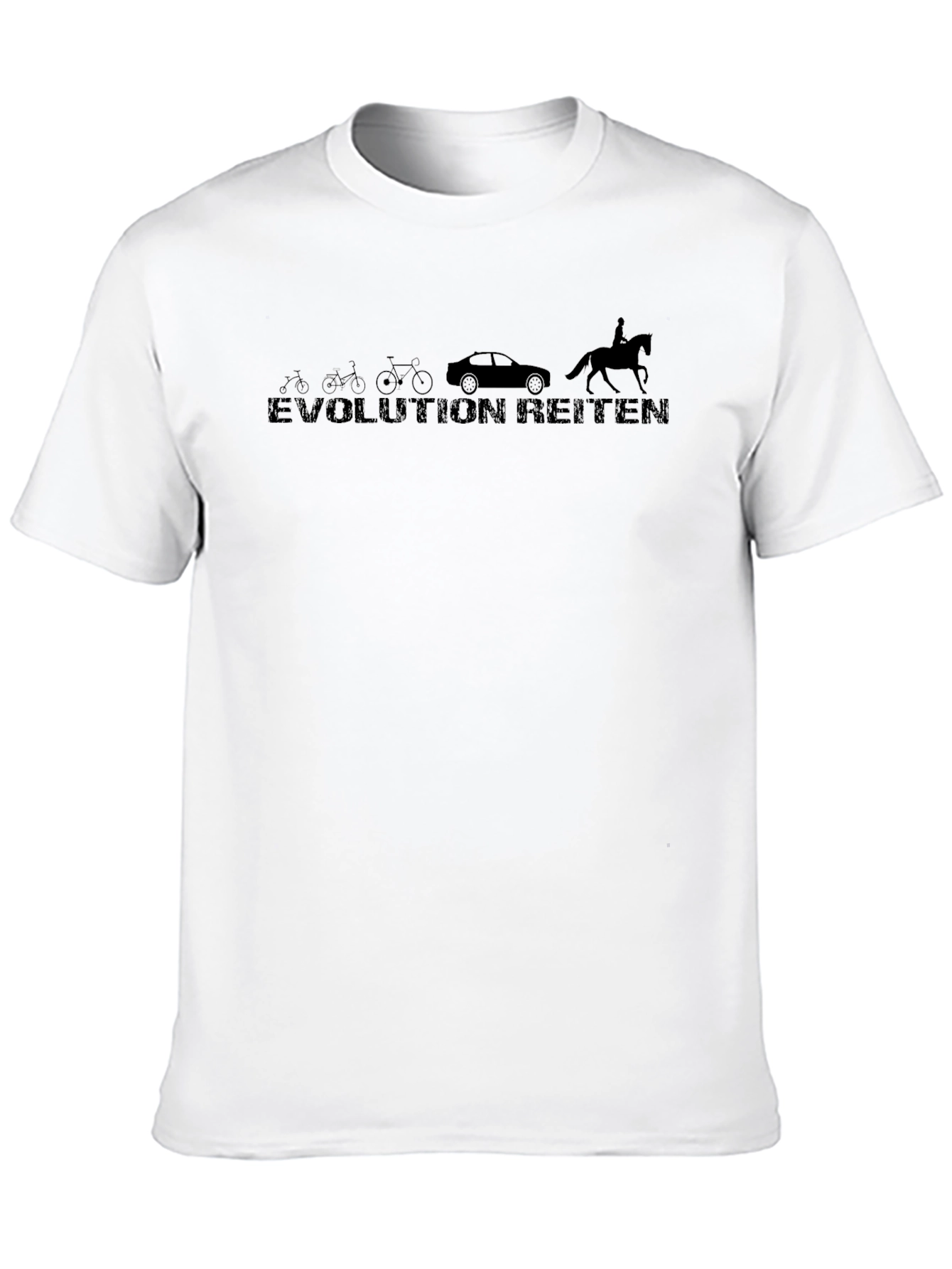 Evolution Riding T-Shirt Black Graphic Tee