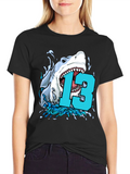 Shark 13th Birthday T-Shirt - Boys Thirteen Party Tee