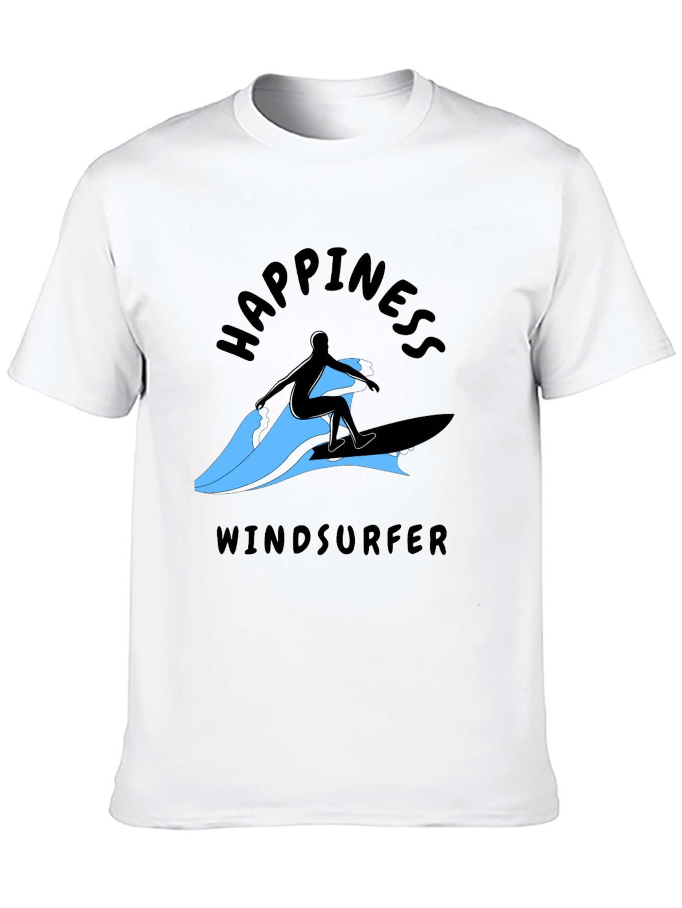 Happiness Windsurfer T-Shirt - Black
