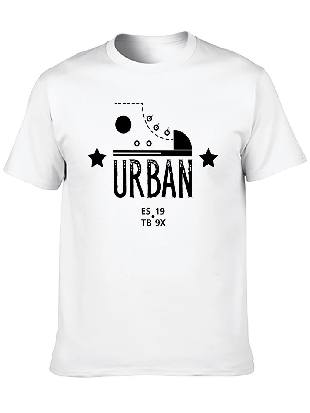 Urban Graphic Print Crew Neck T-Shirt