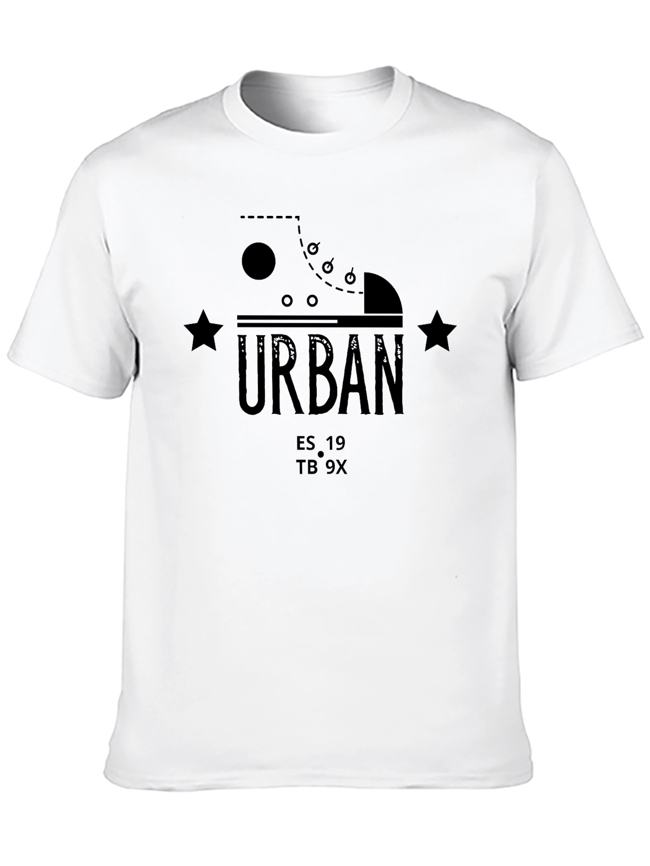 Urban Graphic Print Crew Neck T-Shirt