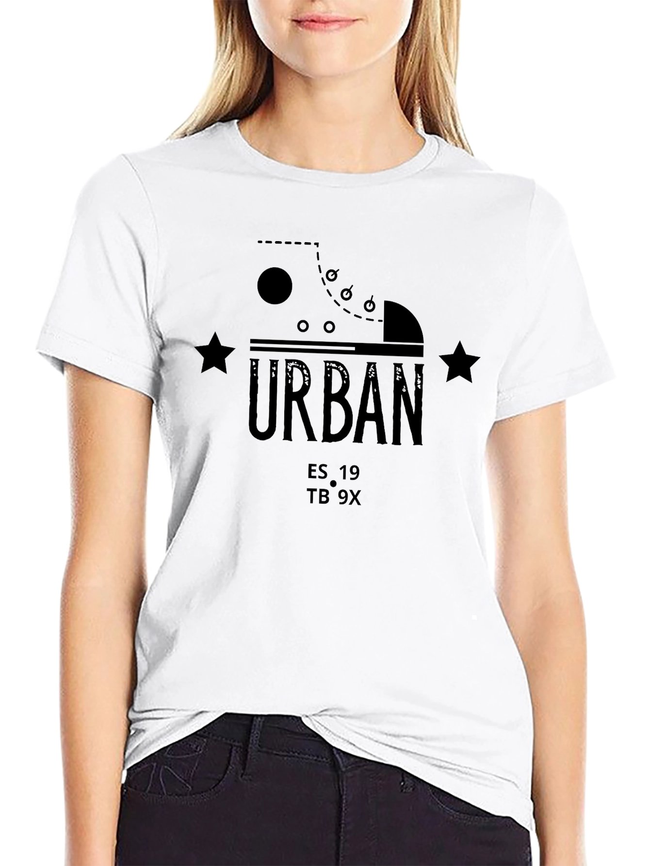 Urban Graphic Print Crew Neck T-Shirt