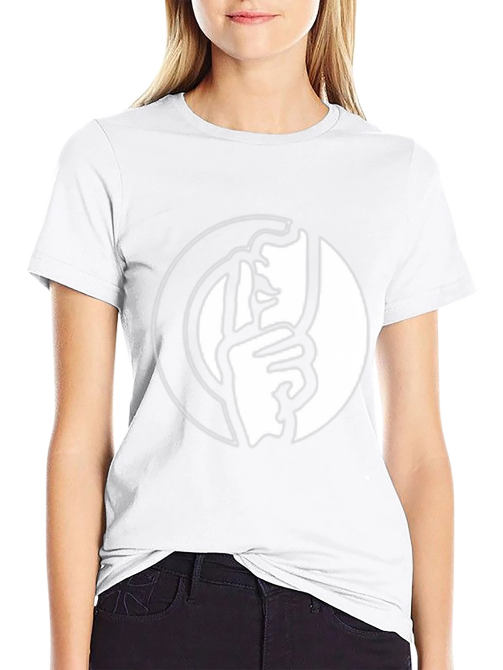 Shhh! Graphic Tee - Black Cotton Blend T-Shirt