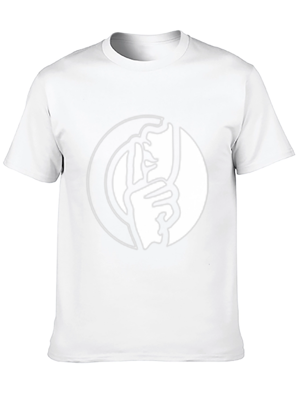 Shhh! Graphic Tee - Black Cotton Blend T-Shirt