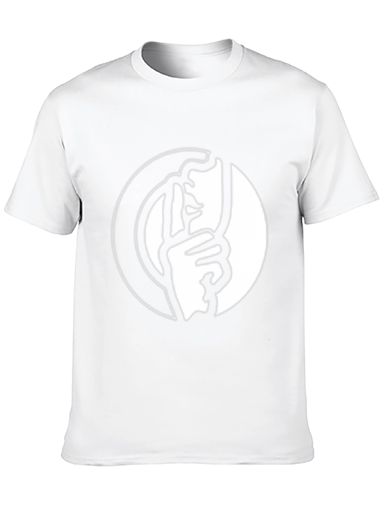 Shhh! Graphic Tee - Black Cotton Blend T-Shirt