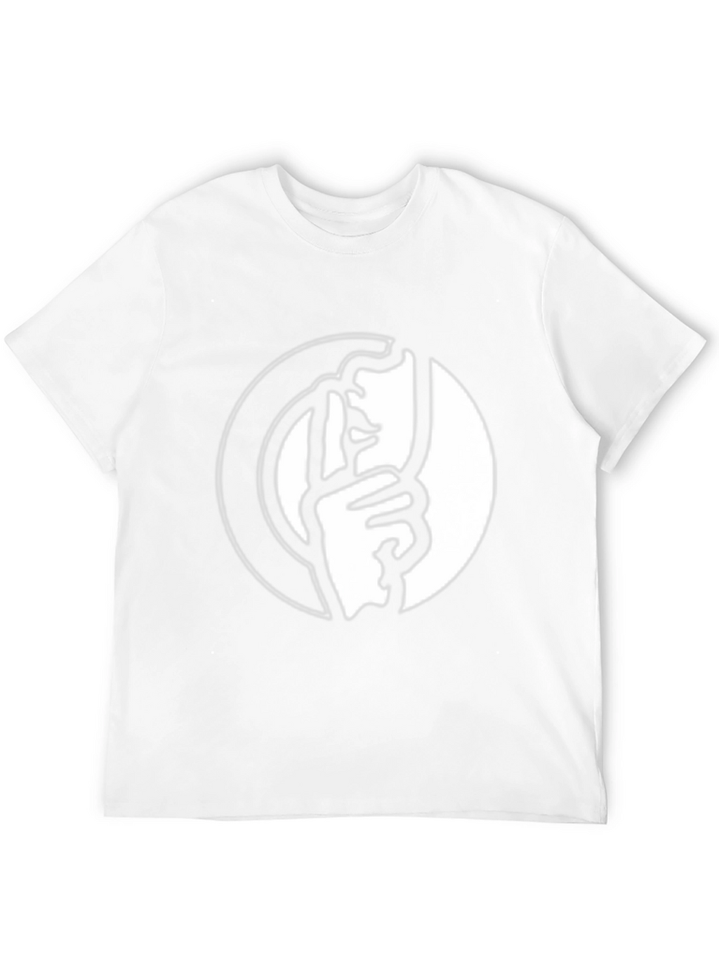 Shhh! Graphic Tee - Black Cotton Blend T-Shirt