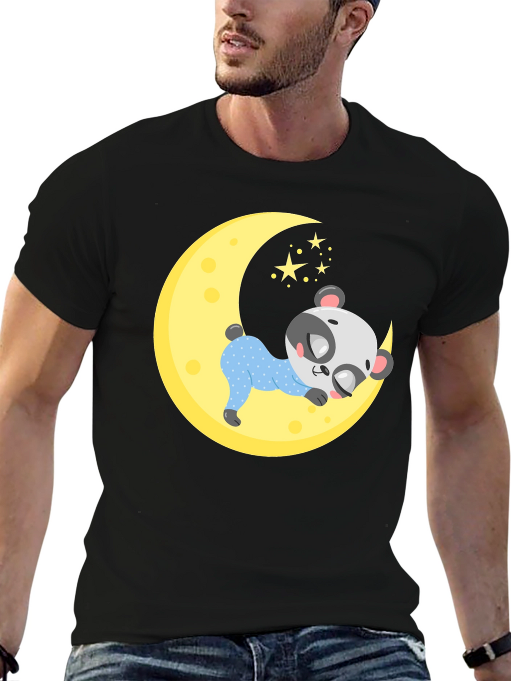 Cute Panda Moon Sleep T-Shirt