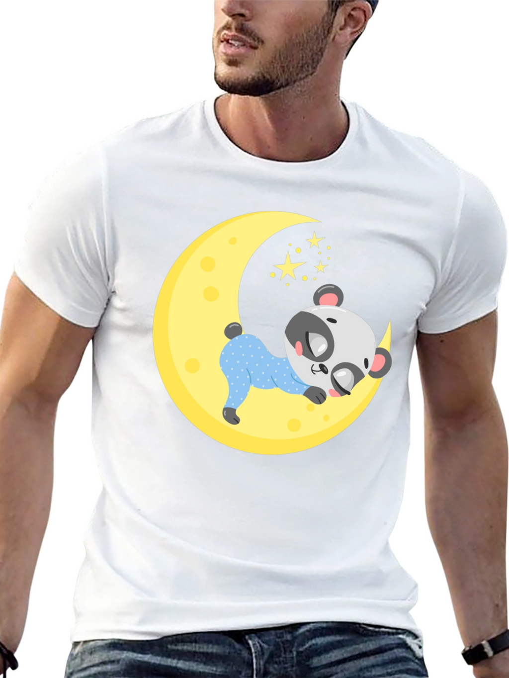 Cute Panda Moon Sleep T-Shirt