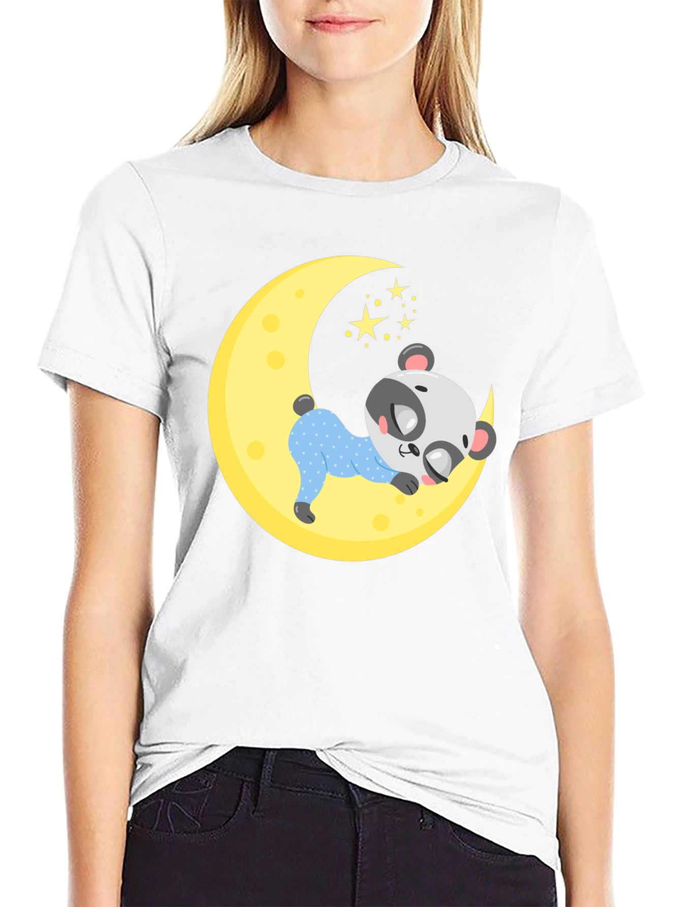 Cute Panda Moon Sleep T-Shirt