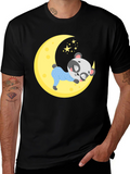 Cute Panda Moon Sleep T-Shirt