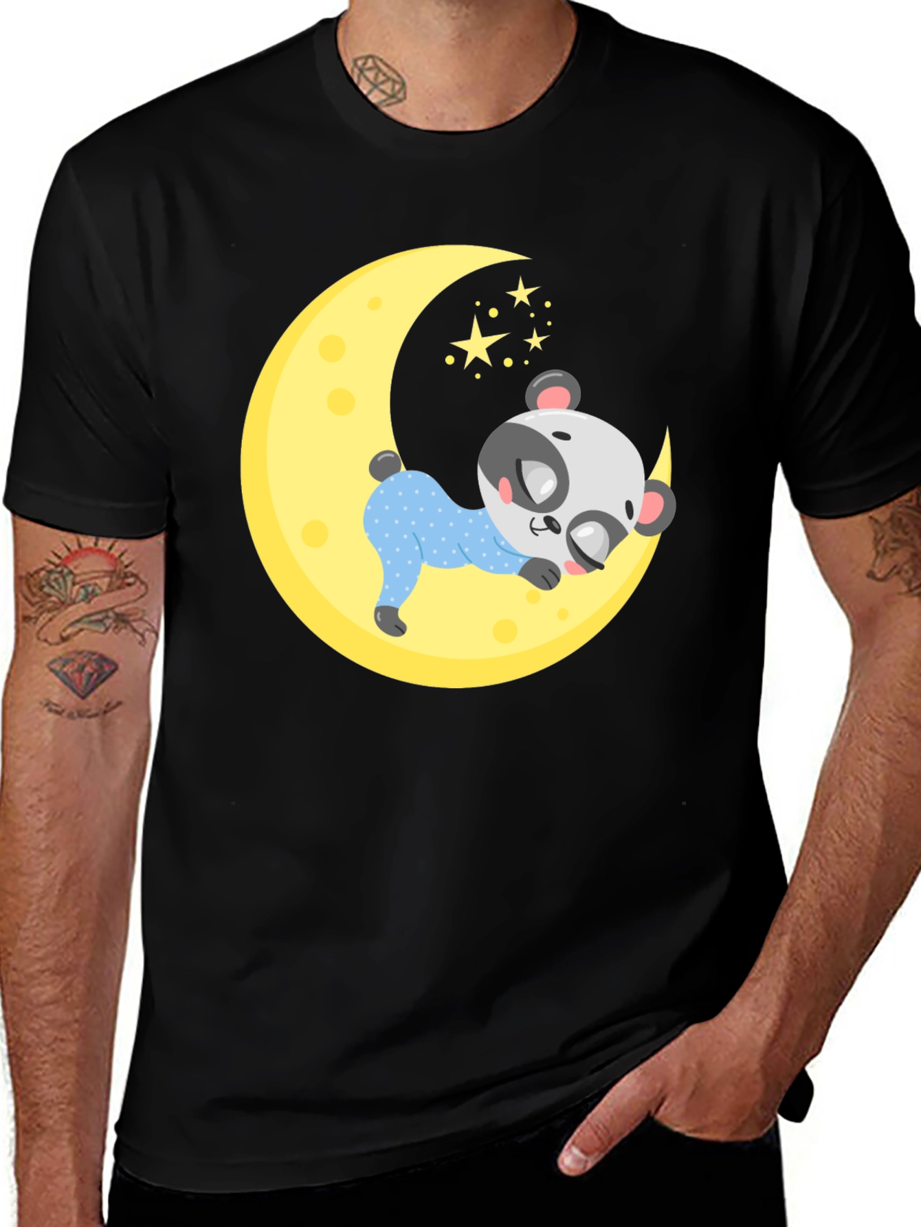 Cute Panda Moon Sleep T-Shirt