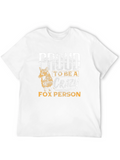 Proud Crazy Fox Person Graphic Tee