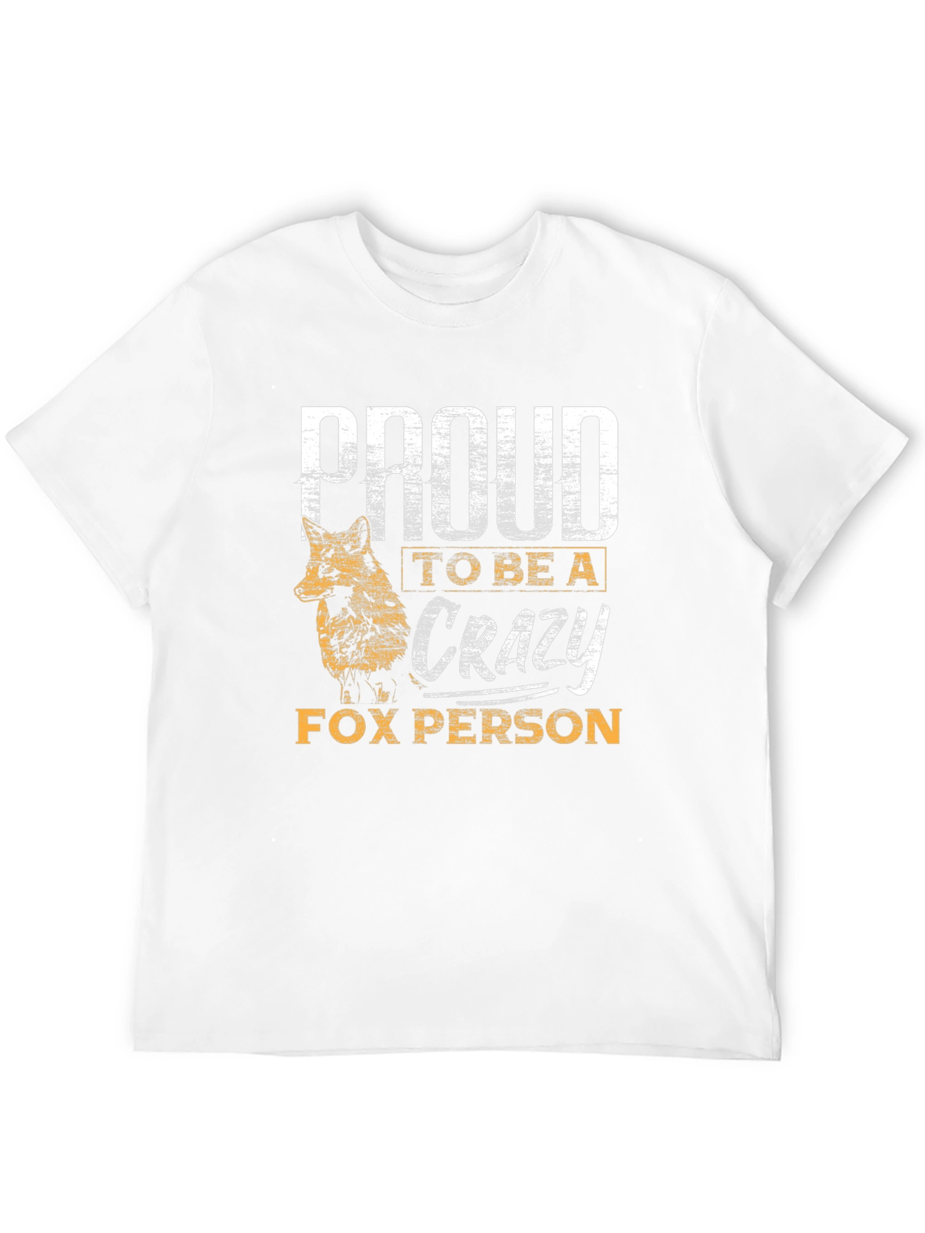 Proud Crazy Fox Person Graphic Tee
