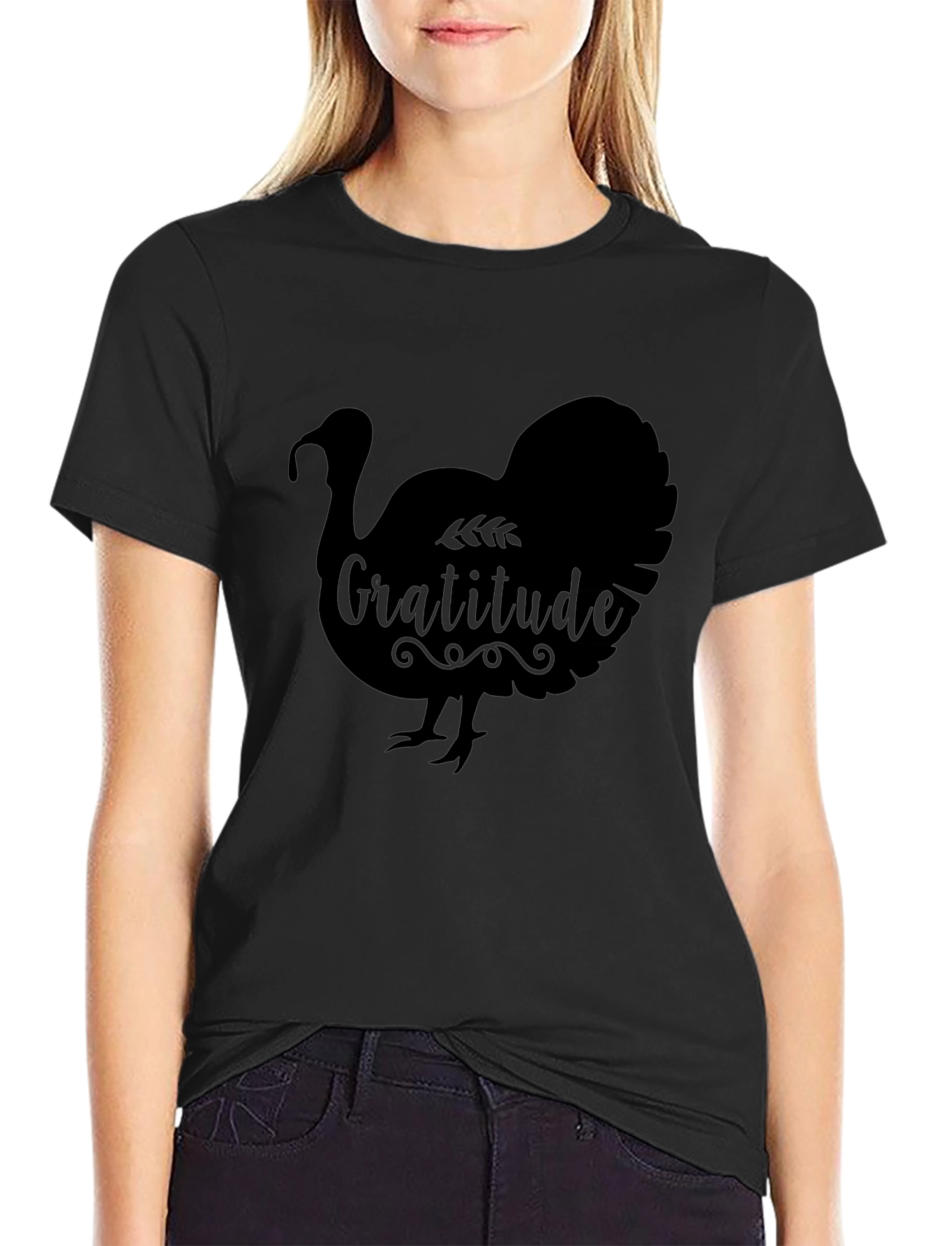 Gratitude Turkey Graphic T-Shirt
