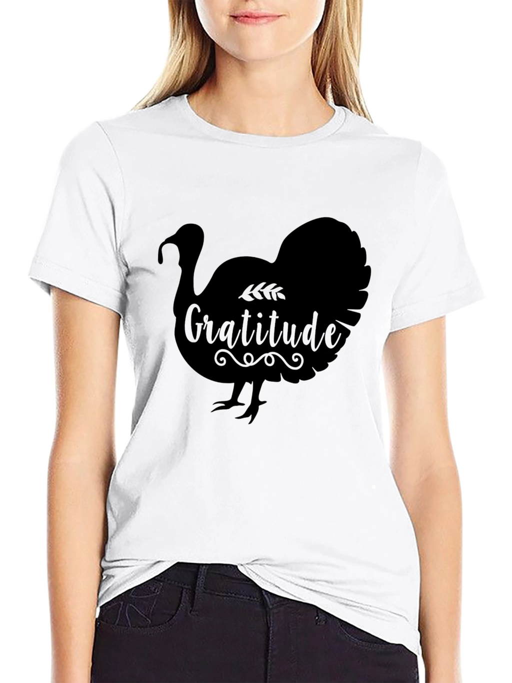 Gratitude Turkey Graphic T-Shirt