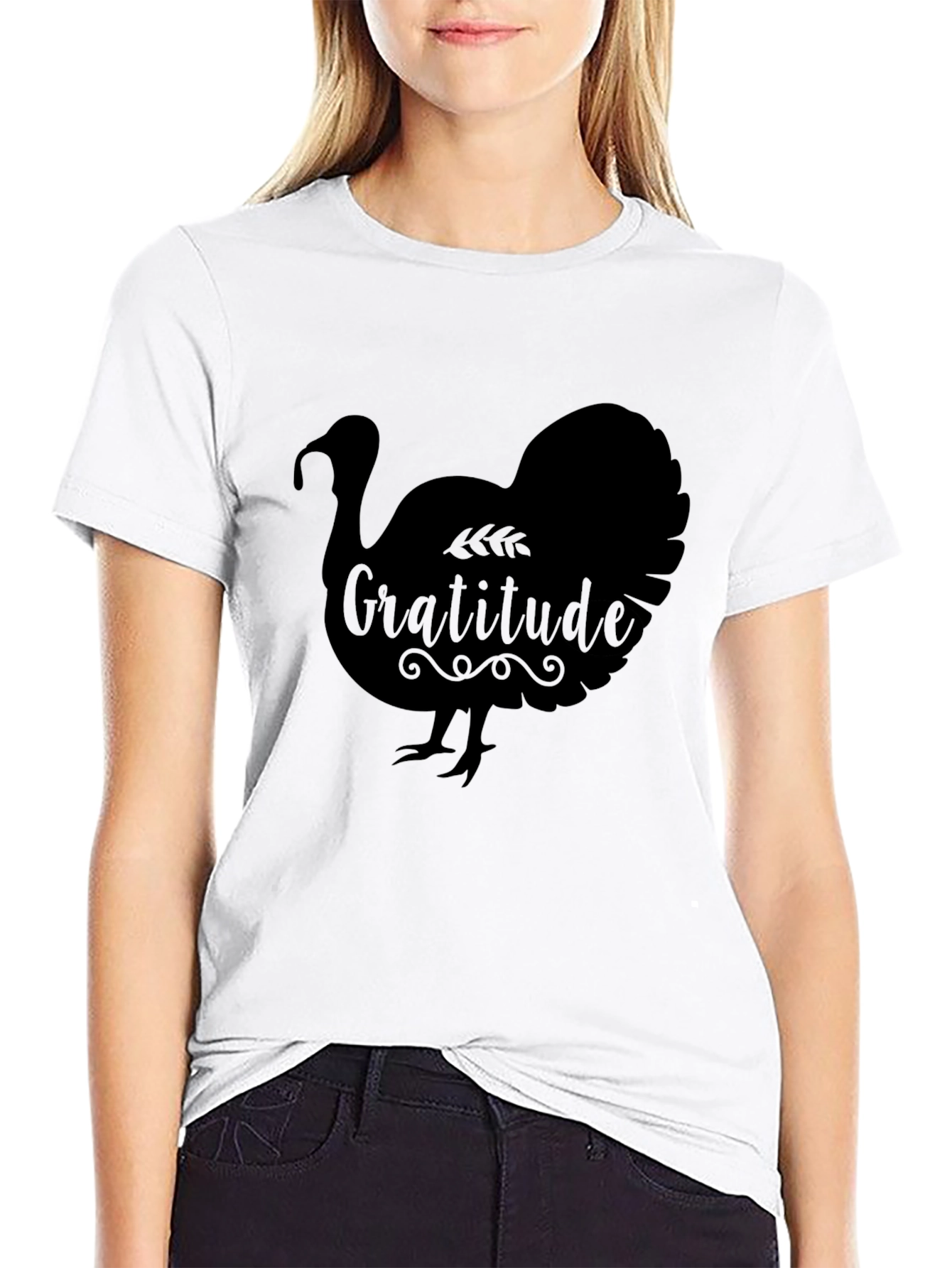 Gratitude Turkey Graphic T-Shirt