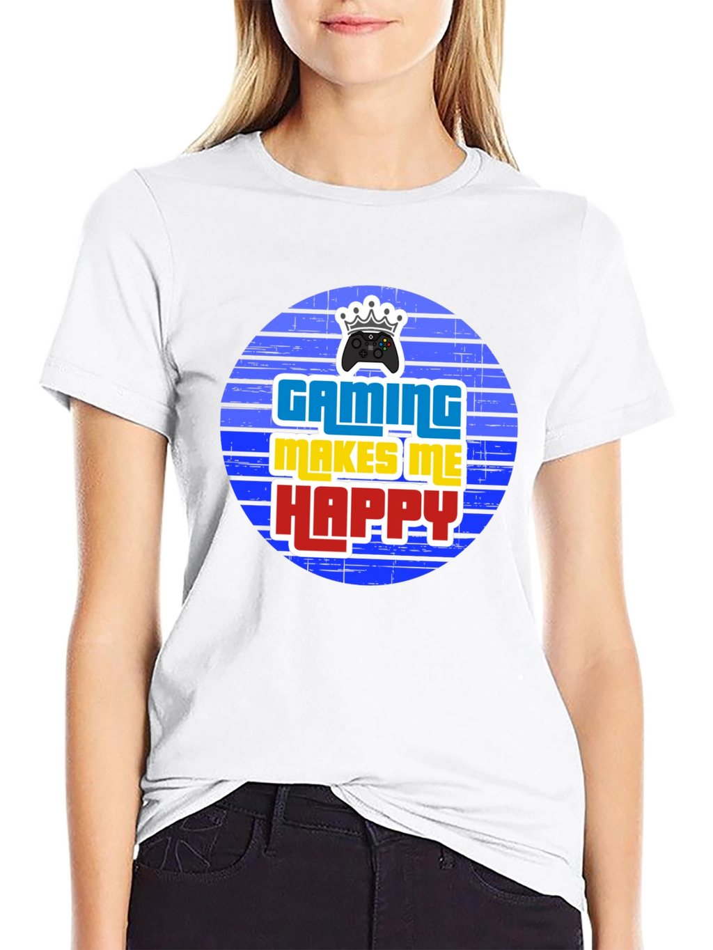 Gaming Makes Me Happy Mens T-Shirt