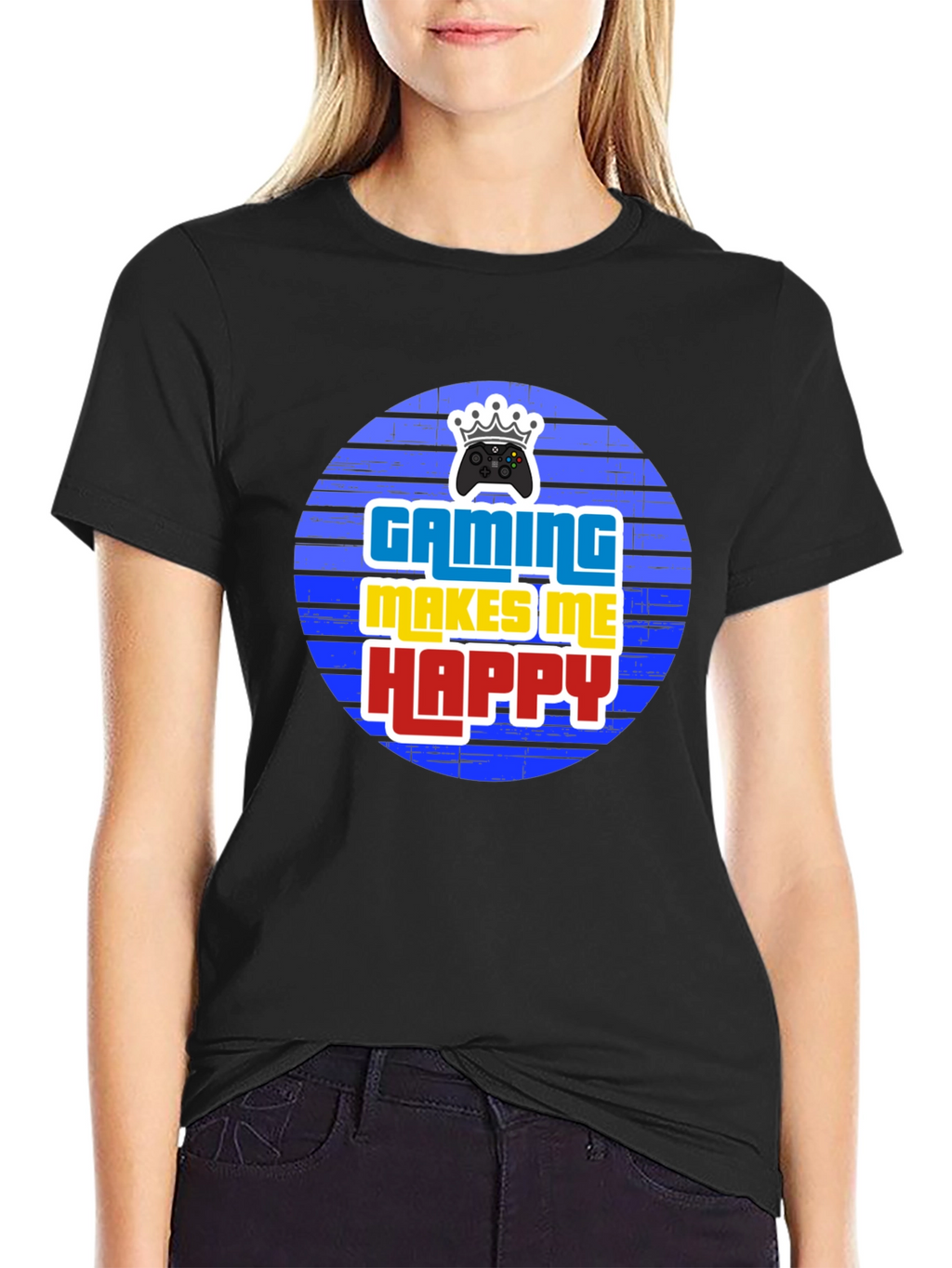 Gaming Makes Me Happy Mens T-Shirt
