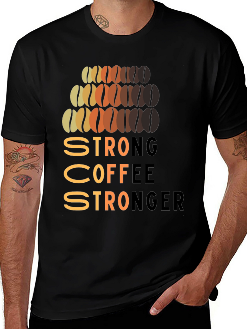 Strong Coffee Stronger Graphic T-Shirt