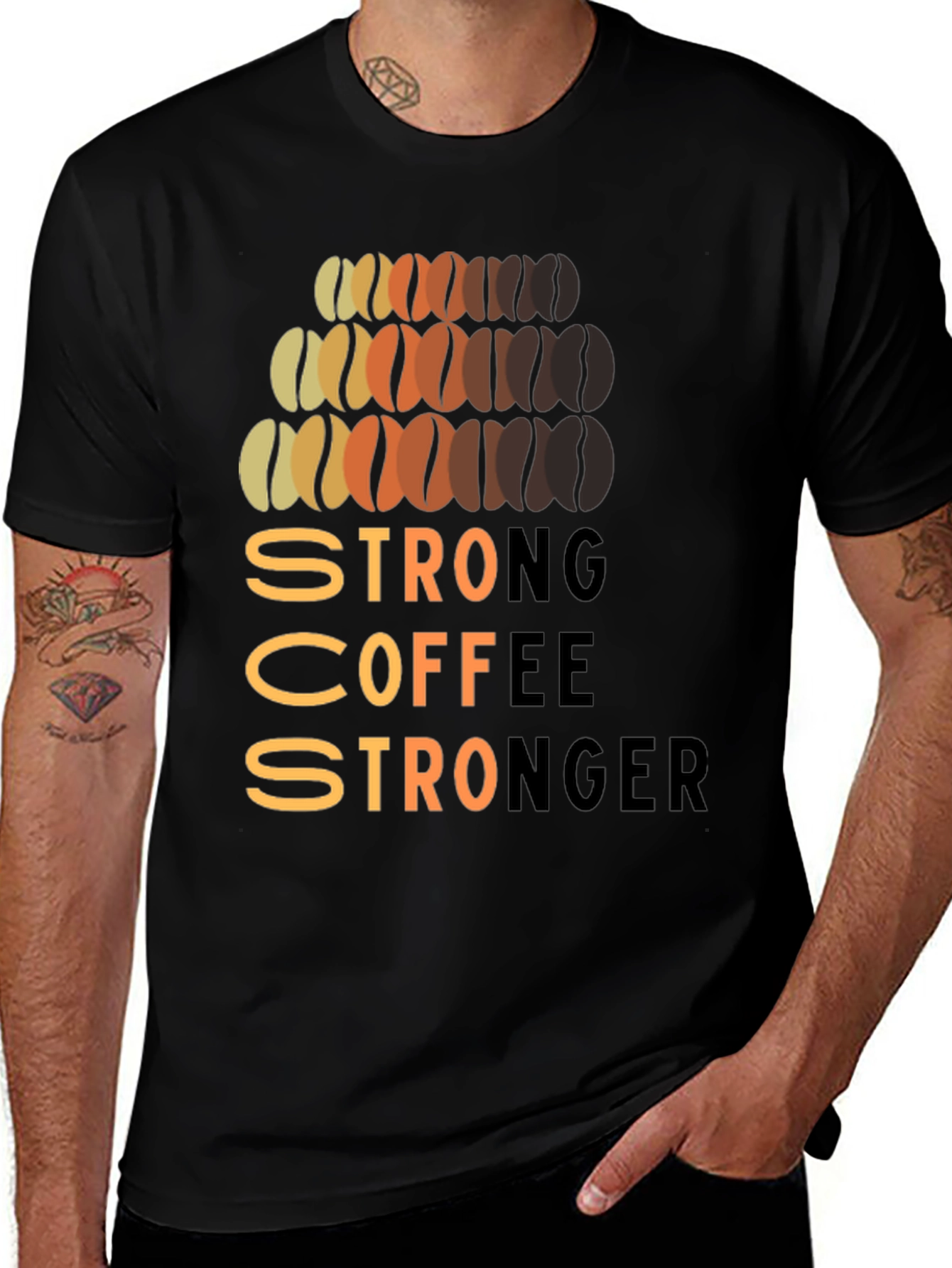 Strong Coffee Stronger Graphic T-Shirt