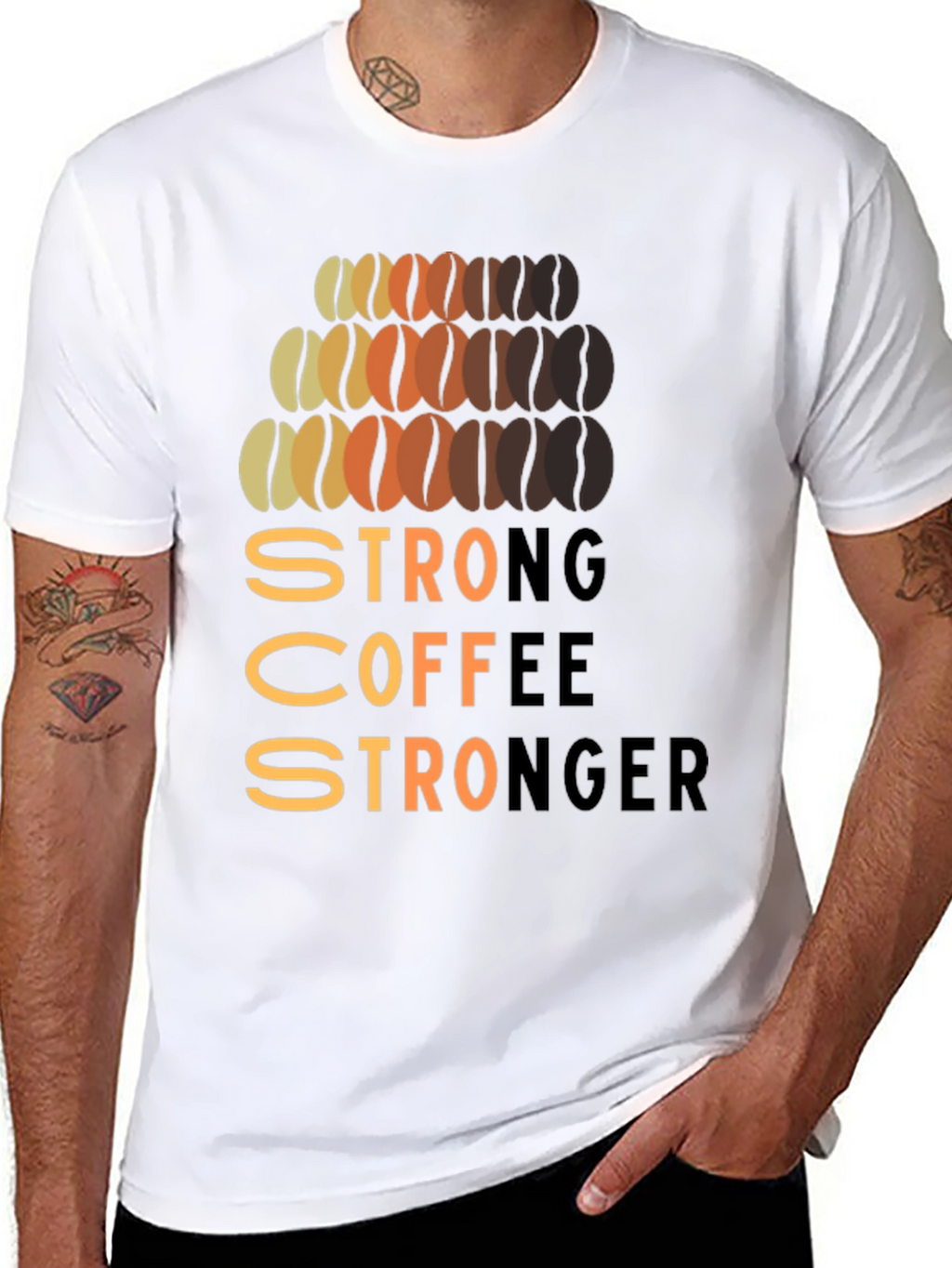 Strong Coffee Stronger Graphic T-Shirt