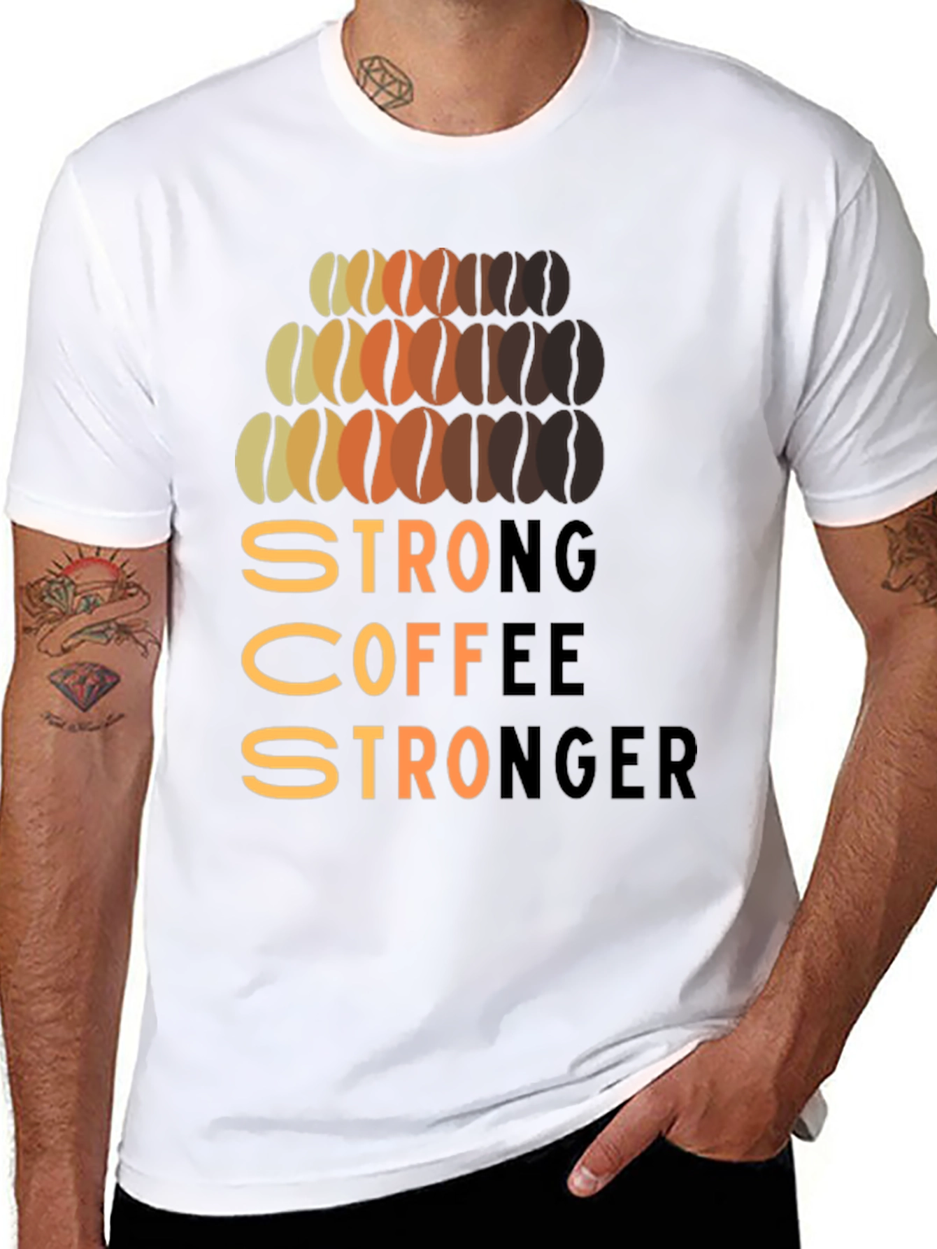 Strong Coffee Stronger Graphic T-Shirt