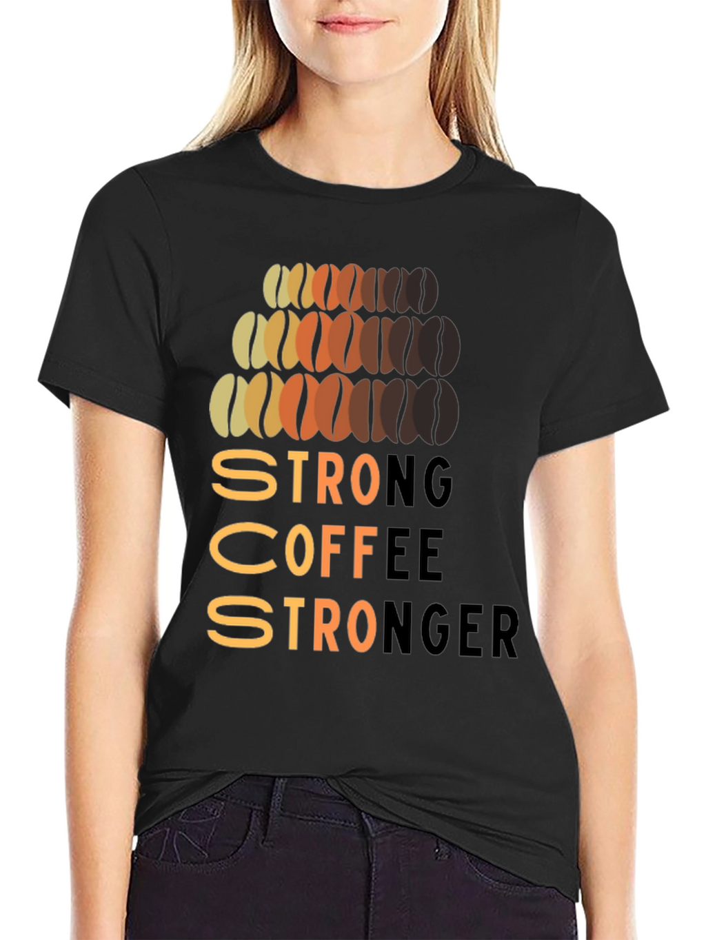 Strong Coffee Stronger Graphic T-Shirt