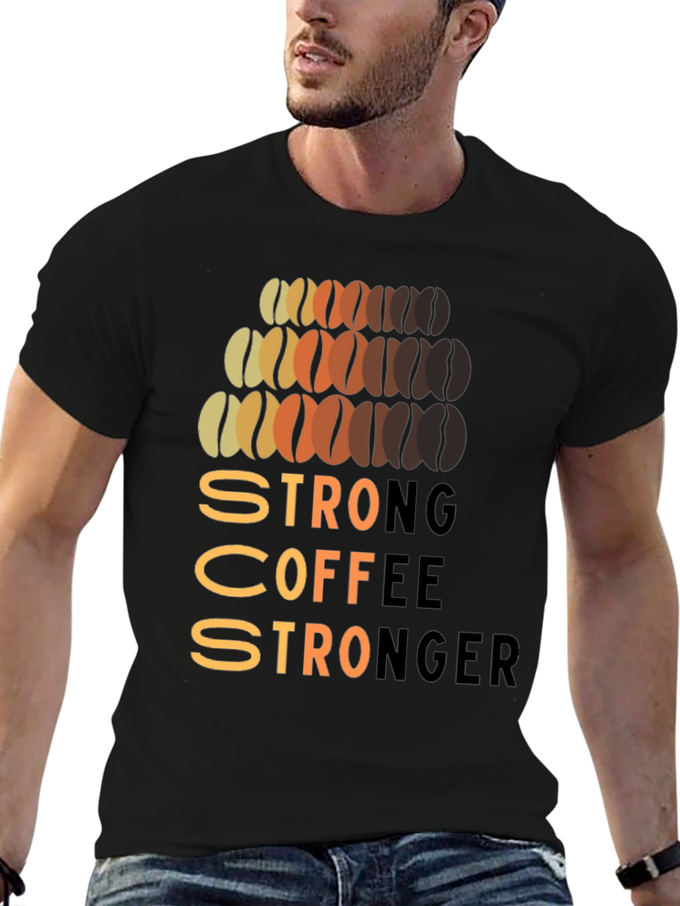 Strong Coffee Stronger Graphic T-Shirt