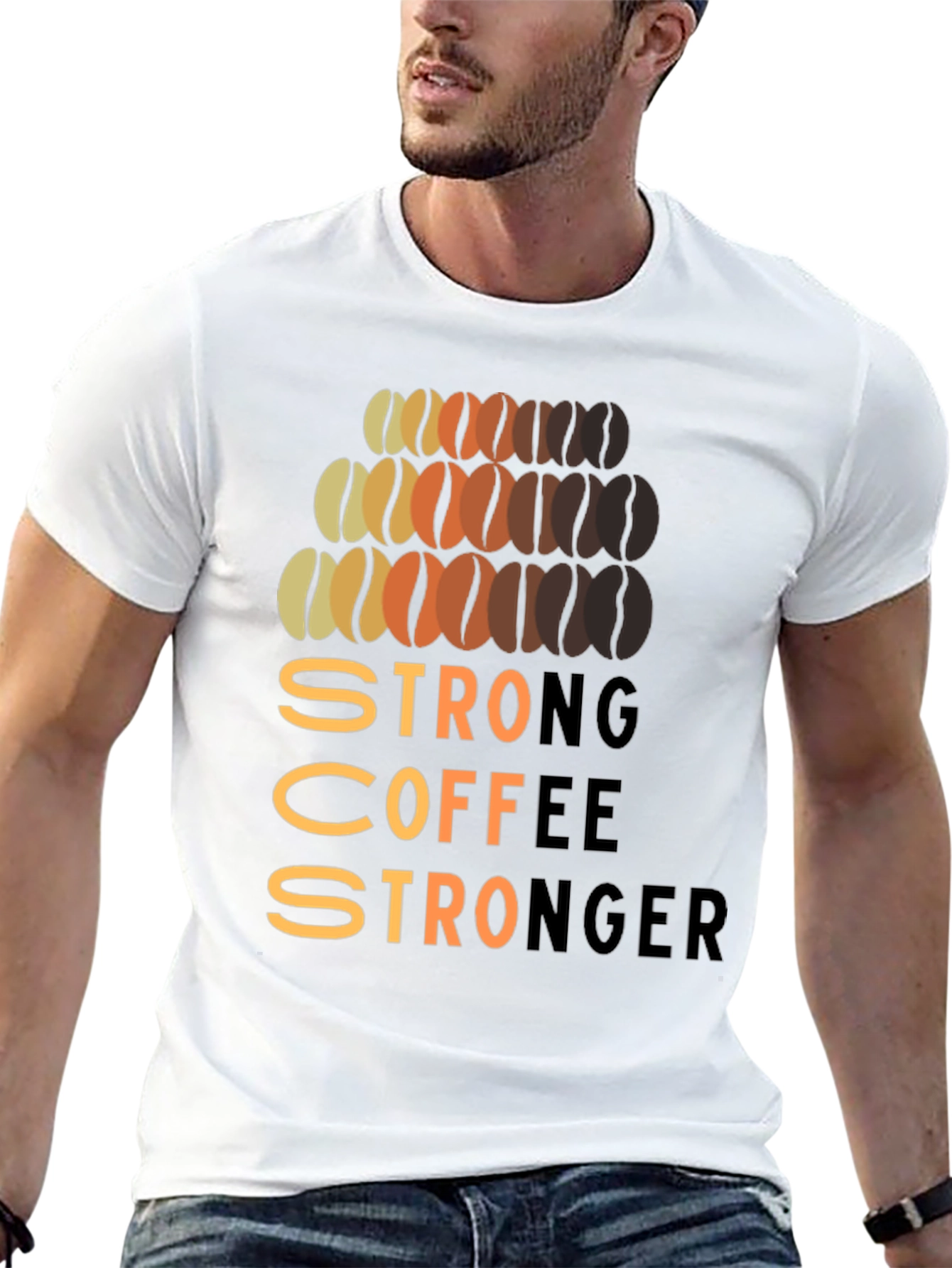 Strong Coffee Stronger Graphic T-Shirt
