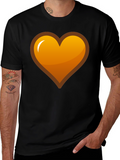 Heart Graphic T-Shirt - Black