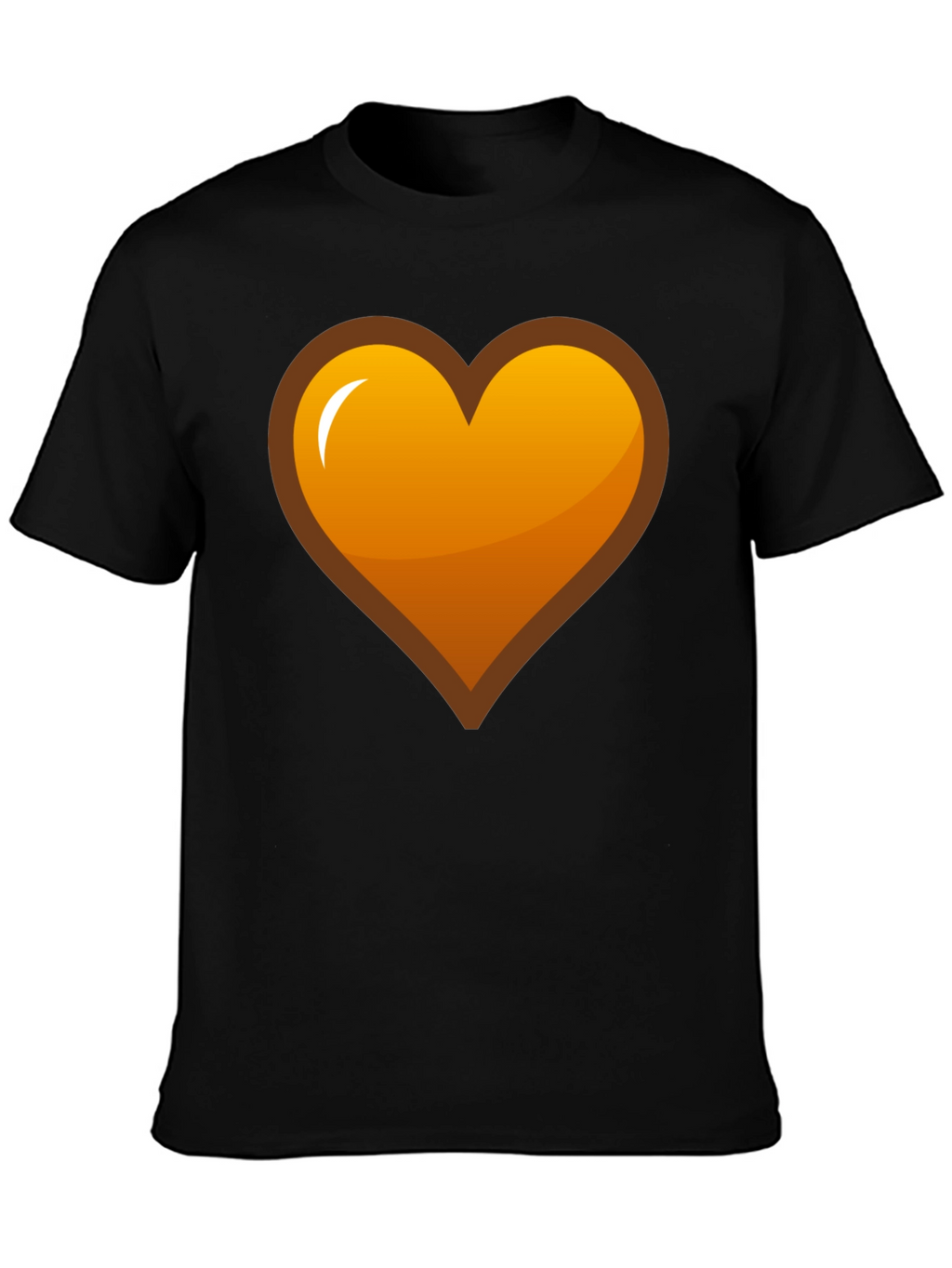 Heart Graphic T-Shirt - Black