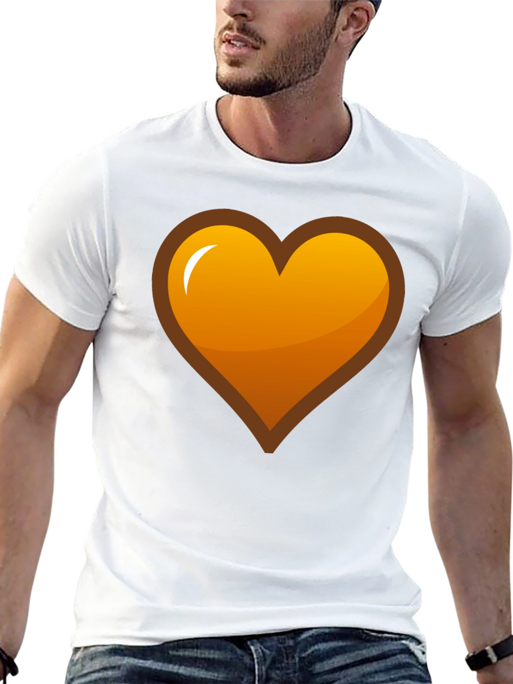 Heart Graphic T-Shirt - Black